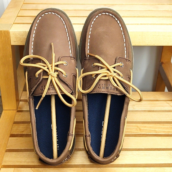 Sperry Brown🤎Leeward Boat Shoe, 4 M (big boys) 🆕 - Picture 2 of 4